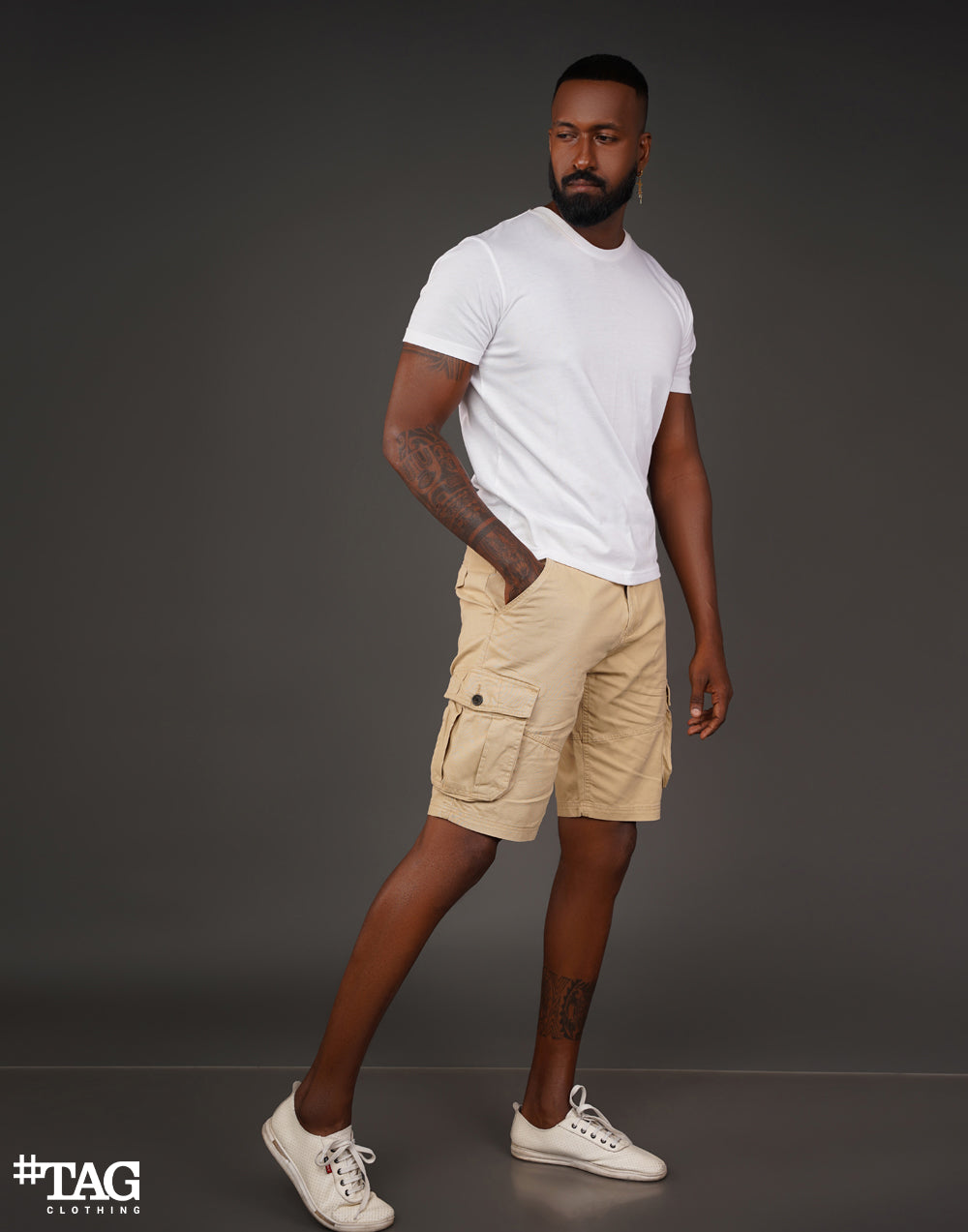 Men's Cargo Short - Beige
