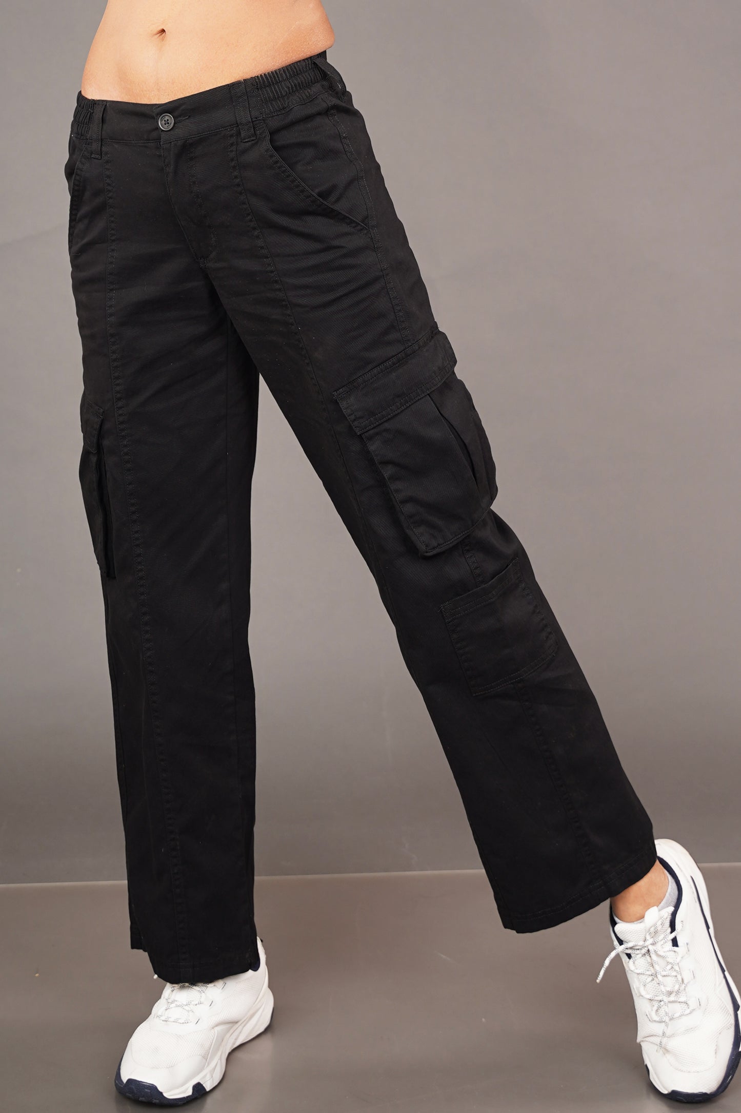 Ladies Cargo Pant - Jet Black