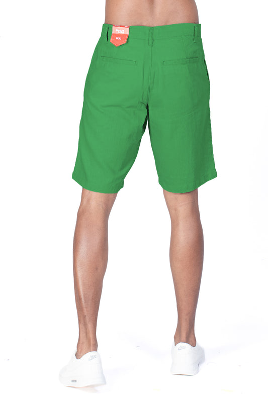Men's Linen Short - Emarald Green