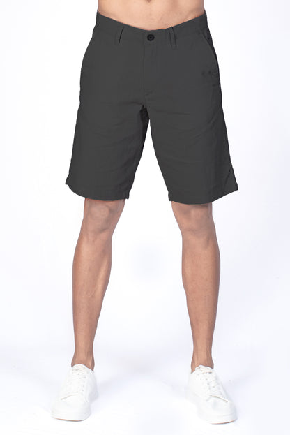 Men's Linen Short - Graphite Black