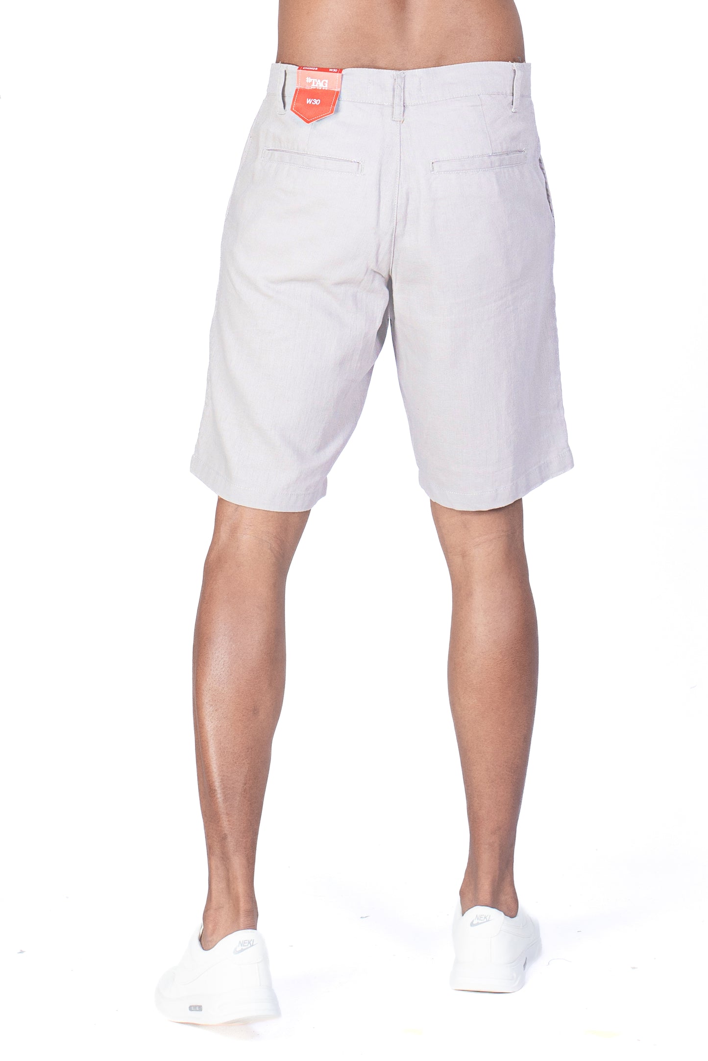 Men's Linen Short - Pearl White