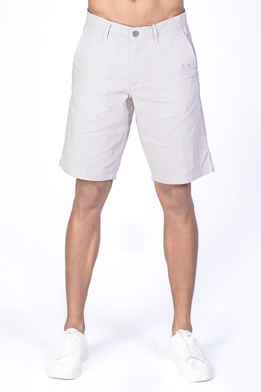 Men's Linen Short - Pearl White