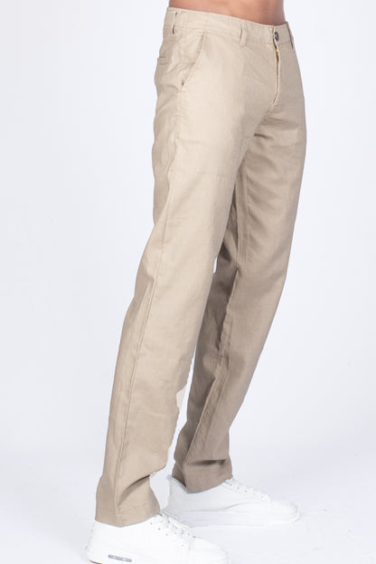 Men's Linen Pant - Ivory