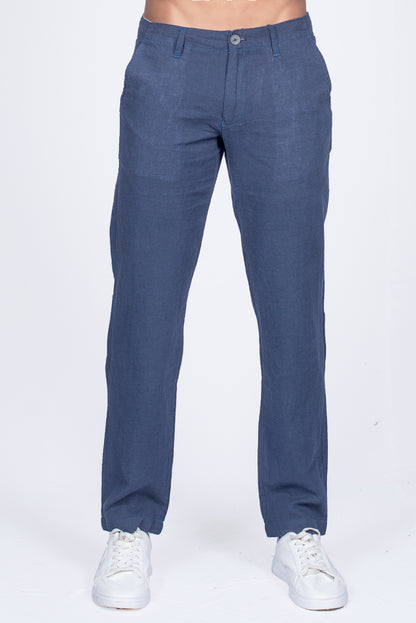 Men's Linen Pant - Midnight Blue