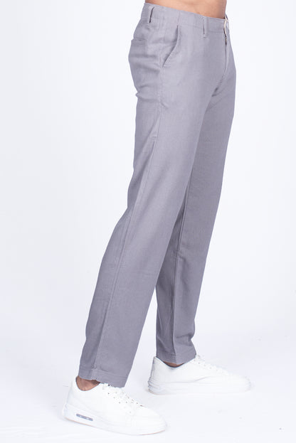 Men's Linen Pant - Misty Grey