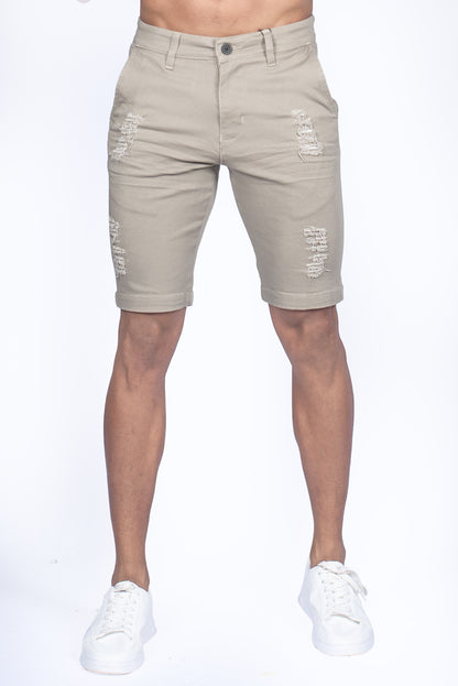 Men's Ripped Short - Taupe