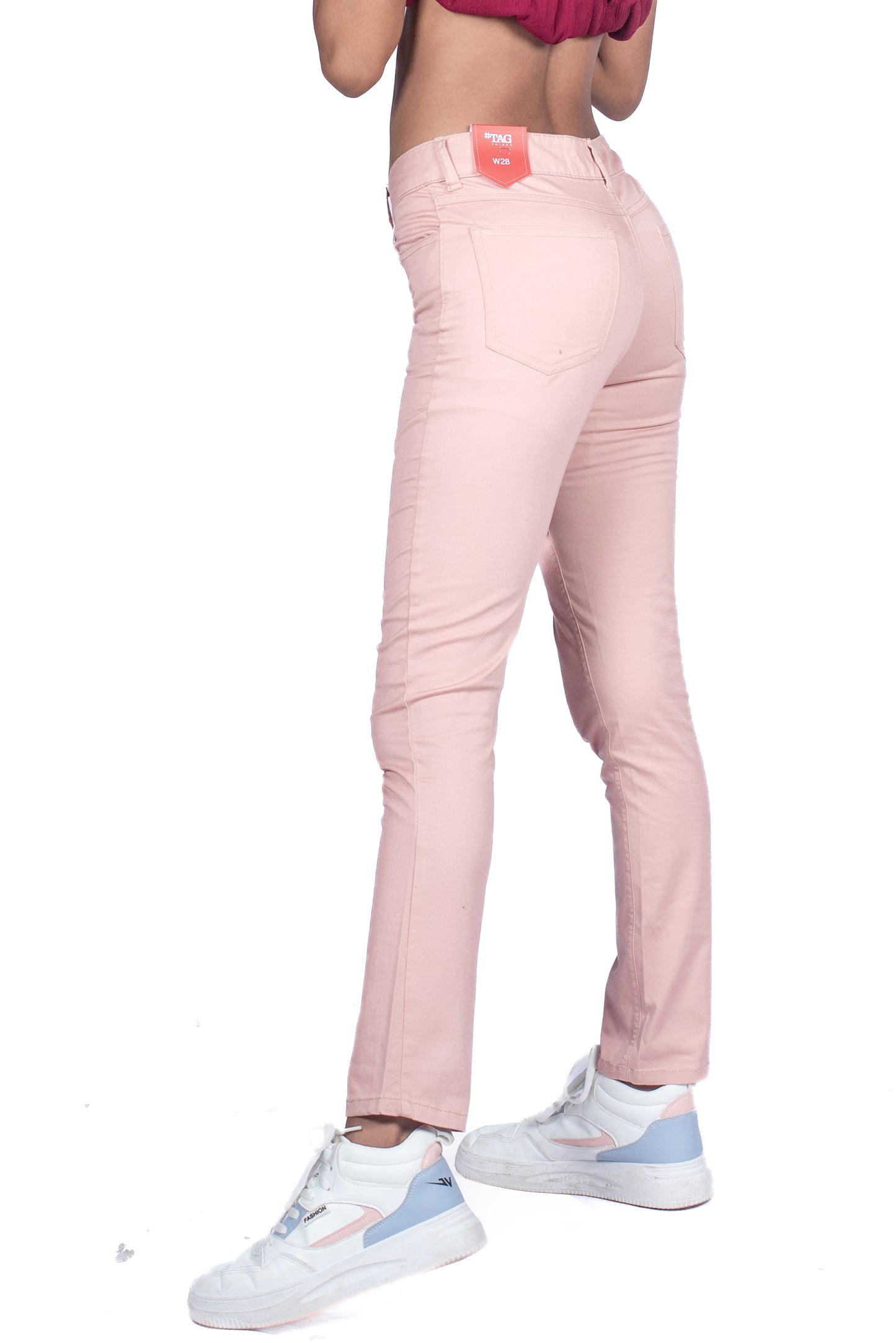 Ladies Chino Pant - Pearl Pink