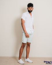 Men's Linen Short - Mint Green