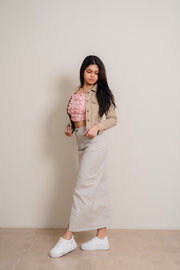 Twill Long Skirt