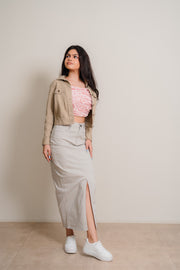 Twill Long Skirt