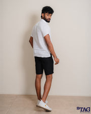 Men's Linen Short- Black