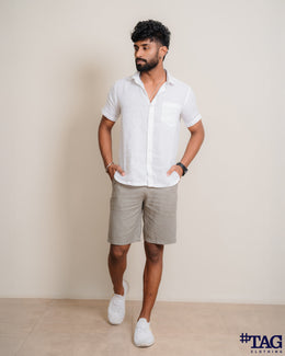 Men's Linen Short - Gray