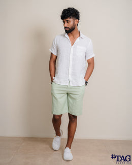 Infinity linen Short - Mint Green