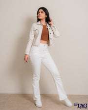 Ladies Twill Jacket- Tan