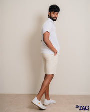 Infinity linen Short -Light Tan