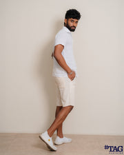 Pull linen Short - Tan