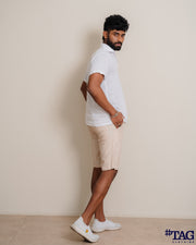 Pull Linen Short - Brownish Tan
