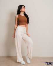 Regular linen Pant - Light tan