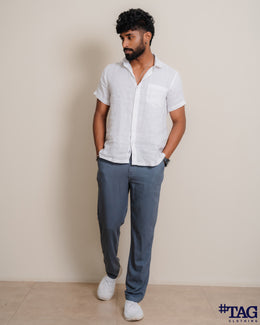 Men's Linen Pant - Navy