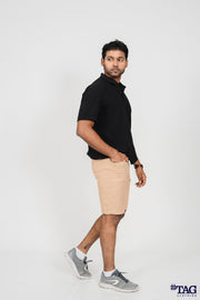 Men's Fishing Zipper Short- Beige