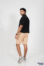Men's Fishing Zipper Short- Beige