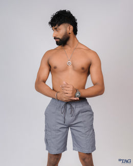 Tab Pocket Cargo short - Light Gray