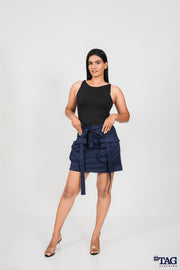 Vintage Mini cargo Skirt- Navy