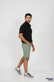 Men's Fishing Zipper pocket  Short- Green