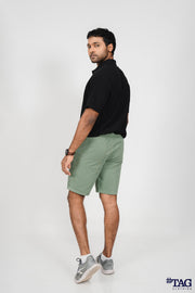 Men's Fishing Zipper pocket  Short- Green