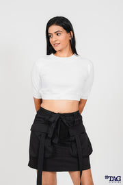 Vintage Mini Cargo Skirt- Black