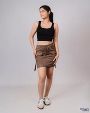 Amazon Mini Cargo Skirt - Light Brown