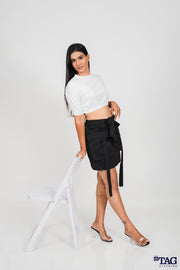 Vintage Mini Cargo Skirt- Black