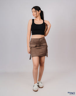 Amazon Mini Cargo Skirt - Light Brown