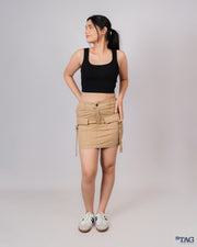 Amazon Mini Cargo Skirt - Beige