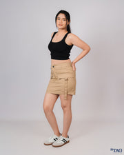 Amazon Mini Cargo Skirt - Beige