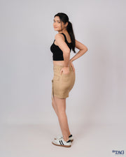 Amazon Mini Cargo Skirt - Beige