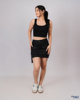Amazon Mini Cargo Skirt - Black