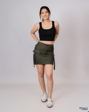 Amazon Mini Cargo Skirt - Olive