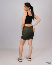Amazon Mini Cargo Skirt - Olive
