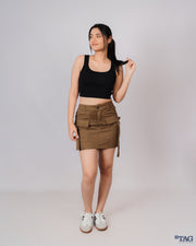 Amazon Mini Cargo Skirt - Brown