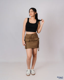 Amazon Mini Cargo Skirt - Brown