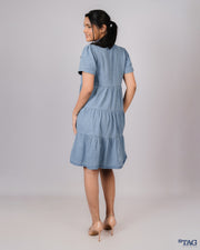 3 Tiered Dress - Light Blue