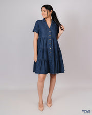 3 Tiered Dress - Dark Blue
