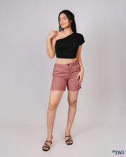 Sarabi Linen Ladies Short - Pink