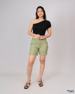 Sarabi Linen Ladies Short - Light Green