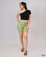 Sarabi Linen Ladies Short - Light Green