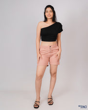 Sarabi Linen Ladies Short - Peach