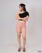 Sarabi Linen Ladies Short - Peach