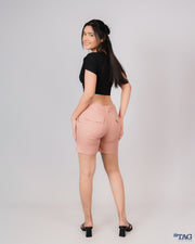 Sarabi Linen Ladies Short - Peach