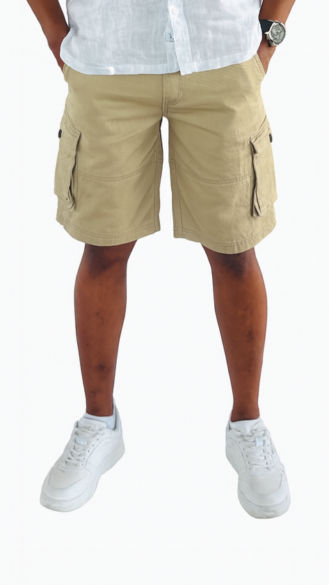 Men's Cargo short- Beige
